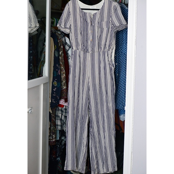 Anthropologie: Harlyn Striped Jumpsuit - Picture 2 of 6